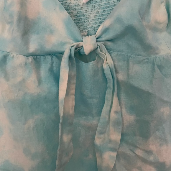 Blue and white babydoll tank - Picture 5 of 5